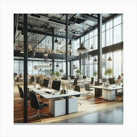 Modern Office Space 6 Canvas Print