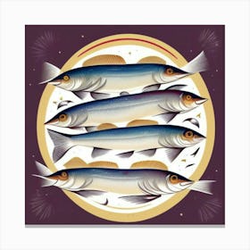 Fish In A Circle Canvas Print