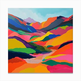 Abstract Travel Collection Patagonia Argentina Chile 4 Canvas Print