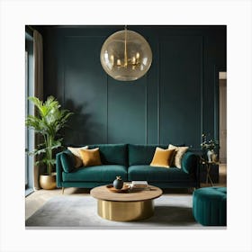 Modern Living Room 112 Canvas Print