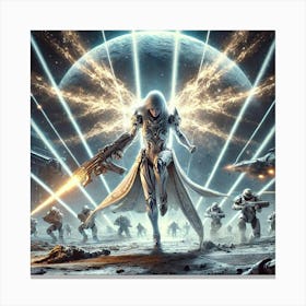 High Commander Selene Moonlight Fury Canvas Print