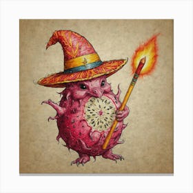 Pink Witch Canvas Print