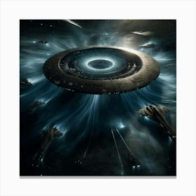 Shadow Eclipse Field Converted Canvas Print