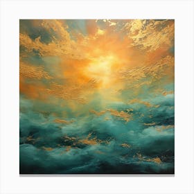 Sunrise Over The Ocean Canvas Print