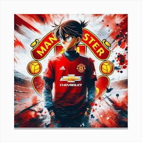 Manchester United Wallpaper Canvas Print