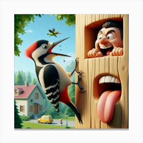 Woodpecker 2 Canvas Print