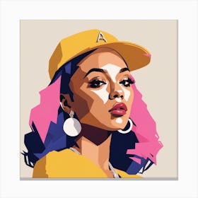 pop portrait of blm Canvas Print