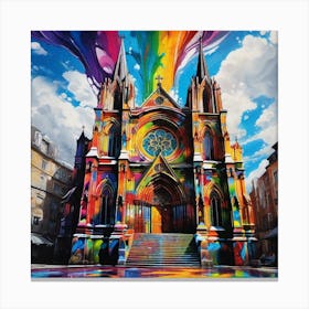 Rainbow Cathedral 2 Canvas Print