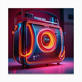 Stereo neon Canvas Print