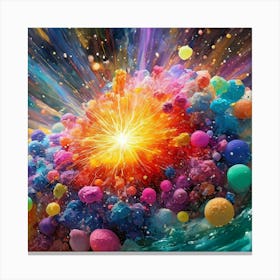Colorful Explosion Canvas Print