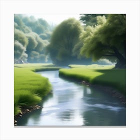 Peaceful Countryside River 2023 11 06t160838 Canvas Print
