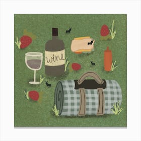 Picnic In The Park Canvas Print