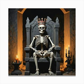 The Skeleton King Eternal Throne Of Darkness (3) Canvas Print