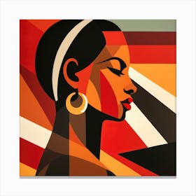 Bauhaus Jamaican Woman 04 Canvas Print