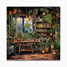 Garden Room 3 Canvas Print