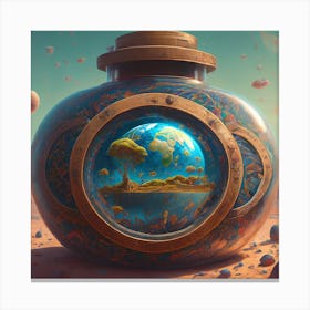 Image Fx The Earth In A Bottle Intricate Elegant Hi Canvas Print