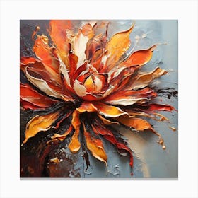 Fire flower 2 Canvas Print