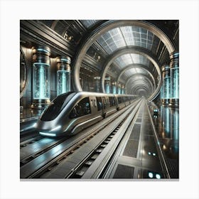 Underground Transit System Converted Canvas Print