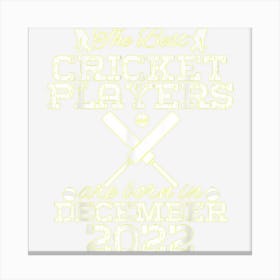 2 Year Old Birthday In December 2022 Best Cricket Players Canvas Print