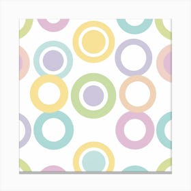 Pastel Circles Canvas Print