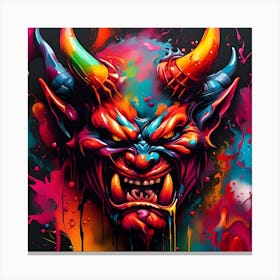 Devil Head 15 Canvas Print