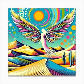 Angel In The Desert 2 Canvas Print