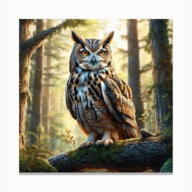 Great Horned Owl 7 Canvas Print