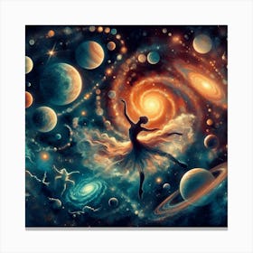 Dancer In Space Canvas Print