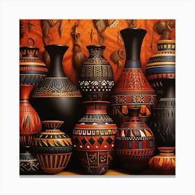 Vases And Pots 3 Canvas Print