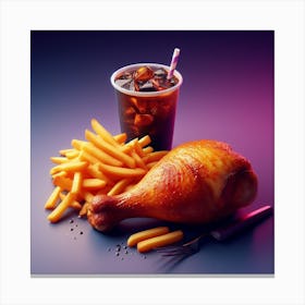 Chicken Food Restaurant87 Canvas Print