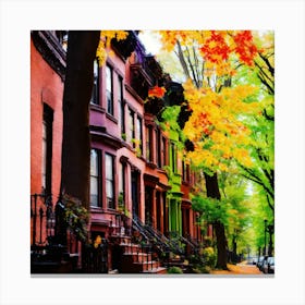 Autumn In New York City Canvas Print