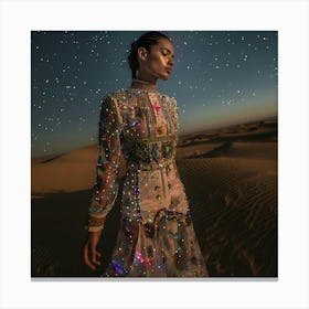 'Starry Night In The Desert' Canvas Print