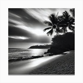 Sunset At The Beach 425 Canvas Print