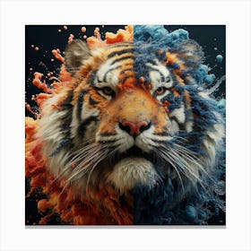 Tiger Splash tony Canvas Print