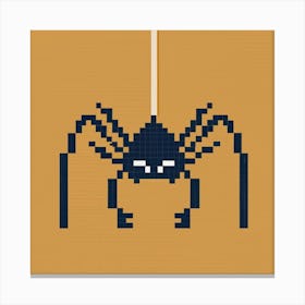 Pixel Art Spider Poster 1 Canvas Print