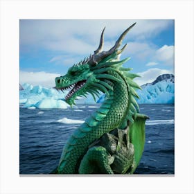 Firefly Majestic Green Dragon By Icy Ocean 19519 (2) Canvas Print