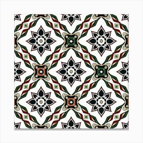 Seamless Pattern Of Abstract Kaleidoscopic Geometry 2 Canvas Print