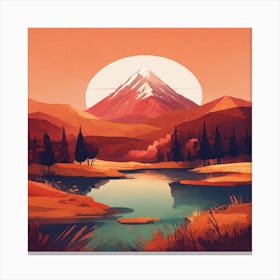 Landscape Painting 2 Canvas Print