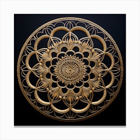 Golden Mandala 1 Canvas Print