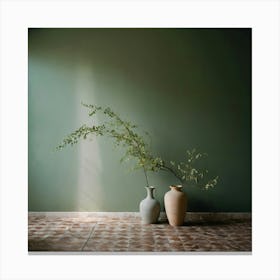 Green Wall Canvas Print