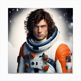 Man In Spacesuit Canvas Print