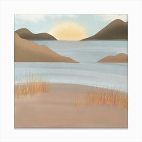Sunset At The Lake Canvas Print