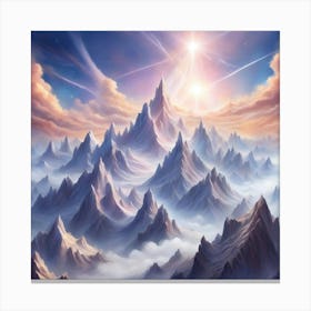 Mountains In The Sky 2 Canvas Print