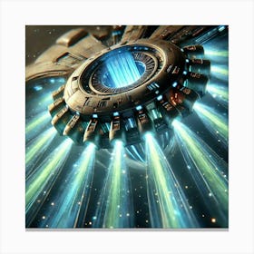 Stellar Vanguard Energy Transfer Pods Focused Converted Canvas Print