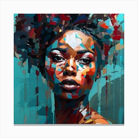 Afro Girl 52 Canvas Print