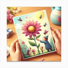 Flower Painting Canvas Print