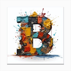 Letter B 13 Canvas Print