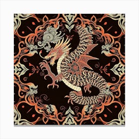 Dragon Pattern Canvas Print