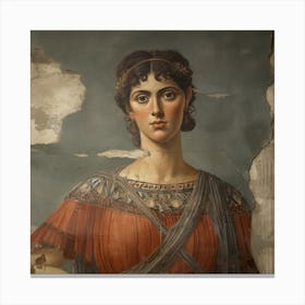 Lady Of Pompeii Canvas Print