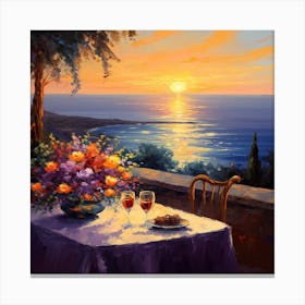 SUNSET Canvas Print